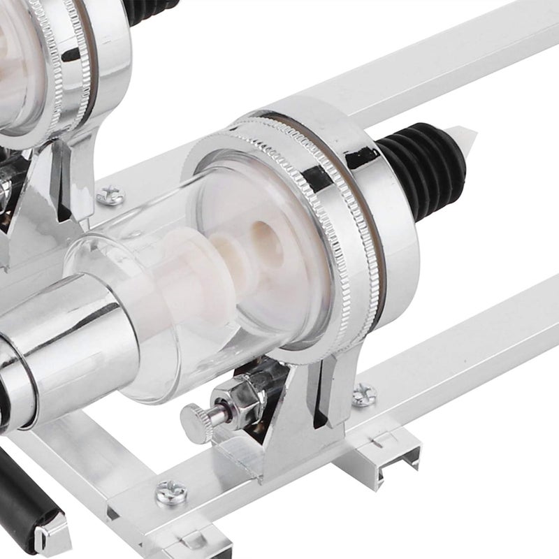 Fdit 2‑Bottle Wine Dispenser, Wall Mounted Liquor Dispenser Bracket Wine Beer Bottle Beverage Stand for Home (Silver) - Image 3